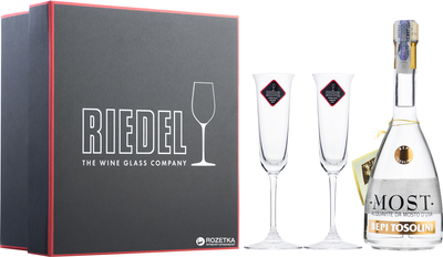 Граппа Bepi Tosolini Most Uve Miste (2 Riedel crystal glasses) 0.7 л 40% (8007756382604)