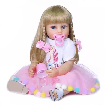 Кукла Реборн 55 см единорожка силиконовая NPK DOLL