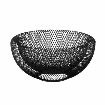Фруктовница металлическая ARDESTO Midori, черная, 25х25х12 см