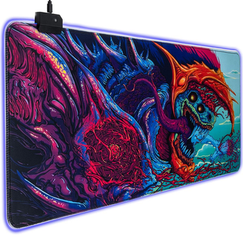 Игровая поверхность с подсветкой U&P Elder Dragon 800 x 300 x 4 мм Mixed (GMS-WT6-MD)