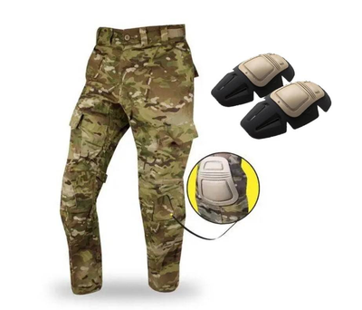 Штани вогнетривкі Army Combat Pant FLAME RESISTANT W2 OCP Scorpion Multicam M Medium Long + наколінники Crye Precision