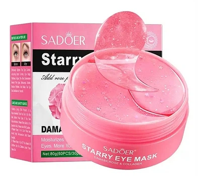 Патчі для очей з екстрактом троянди - Sadoer Damask Rose Starry Eye Mask 60шт (1222561-252124162-2)