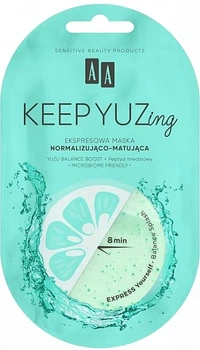 Нормализующая и матирующая экспресс-маска для лица - AA Cosmetics KEEP YUZing 7ml (1202159-91830854-2)