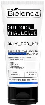 Очищающий пилинг-гель для лица 2 в 1 - Bielenda Only For Men Outdoor Challenge 2 in 1 Peeling Facial Cleansing Gel 150g (1228001-1857556404-2)
