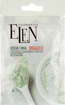 Глина зеленая с экстрактом лопуха и арники Elen Cosmetics 40g (856781-1444295-2)