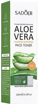 Тонер для обличчя з алое віра - Sadoer Aloe Vera Face Toner 120ml (1222518-218952263-2)