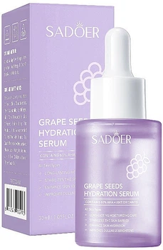 Зволожуюча есенція з антиоксидантами з виноградних кісточок - Sadoer Grape Seed Hydration Serum 30ml (1222762-1951043286-2)