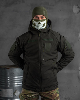 Зимова тактична куртка Softshell з утеплювачем та підкладкою Omni-Heat Olive XXL