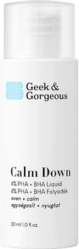 Эксфолиант для чувствительной кожи с кислотами - Geek & Gorgeous Calm Down 4% Pha + BHA Liquid 100ml (1120118-573414124-2)