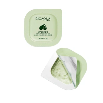 Маска для глибокого очищення шкіри обличчя з екстрактом авокадо Bioaqua Avocado Deep Cleansing Mud Film 7,5г