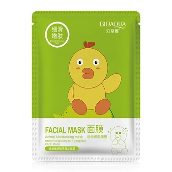 Маска Bioaqua Facial Animal Moisturizing Mask Duck з есенцією колагену та граната 30г
