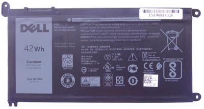 Акумуляторна батарея Dell WDXOR 42Wh