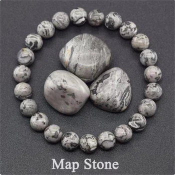 Браслет из натуральной яшмы Map Stone
