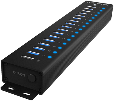 Hub USB ICY BOX 17-Port Hub with USB 3.2 Gen 1 Type-A Black (IB-HUB1717-U3)