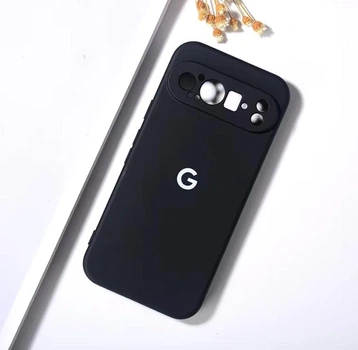 Чохол з лого "Google" з мікрофіброю Google Pixel 9 Pro Чорний