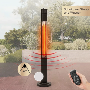 Инфракрасный обогреватель blumfeldt Heat Guru Plus 2000 Вт цвет черный (10033691) Б/У