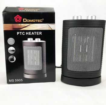 Тепловентилятор керамический DOMOTEC MS-5905 Ceramic черный 1.5Вт