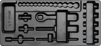 Вклад в инструментальный шкаф пустой YATO для торцевых головок с ключами (YT-55411)