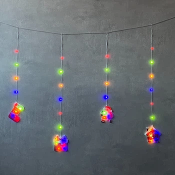 Гирлянда светодиодная Счастливого Рождества 9133-031 110 LED 3,3 метра разноцветная (127-81-9133-031)