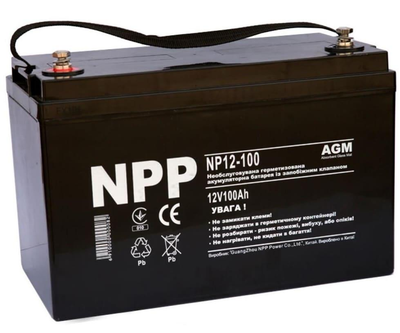 Батарея до ДБЖ NPP 12В 100 Ач (NP12-100)