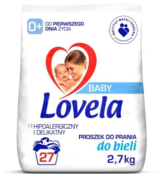 Proszek do prania Lovela Baby hipoalergiczny do bieli dla niemowląt 2.7 kg (5900627092882)