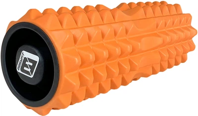 Массажный ролик-валик для МФР и йоги EasyFit 33х14 см роллер-массажер для спины, ног, рук и шеи EF-2022a-OR Оранжевый (56003506)
