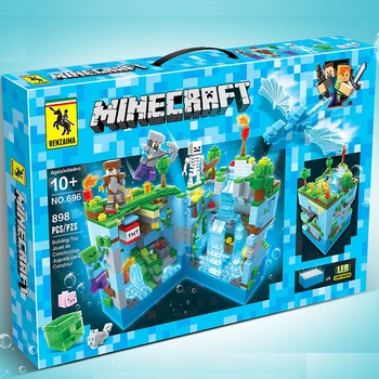 Іграшка Величезний LED конструктор (898 дет) Лігво Дракона - My Wull (Minecraft) для дітей (арт 12557)