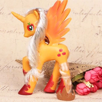 Игрушка Эпл Джек фигурка пони My Little Pony Мой маленький пони, игрушка для детей (арт 12585)