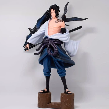 Игрушка Саске Учиха с вороном - реалистичная фигурка из Naruto для детей (арт 10070)