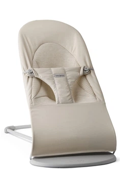Кресло-качалка BabyBjorn Balance Soft Woven/Jersey Tri Fabric Light Grey, 7317680051301