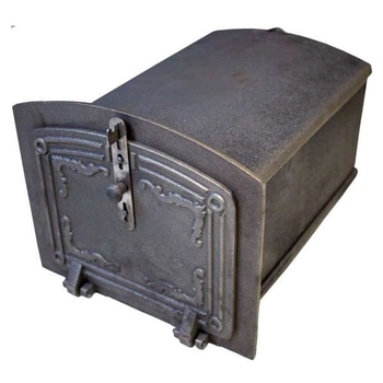 Духовка печная чугунная сплошная Atena (Польша), 365х310х465 мм