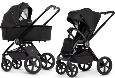 Універсальна коляска 2 в 1 Venicci Tinum Upline All Black, 5905261330130