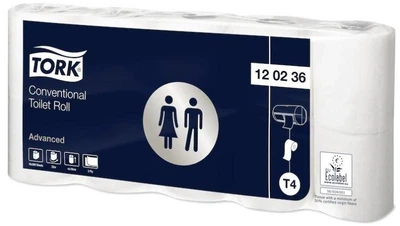 Туалетная бумага Tork Advanced в стандартных рулонах 2 слоя 22м (T4 - Conventional) - 8 рул