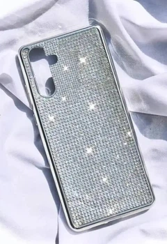 Силиконовый чехол с камнями для Samsung Galaxy A35 (SM-A356B)
