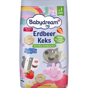 Печиво Babydream Bio з полуницею з 1 року, 125 гр