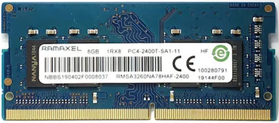 Пам'ять Ramaxel 8GB SO-DIMM DDR4 2400 MHz (RMSA3260NA78HAF-2400)