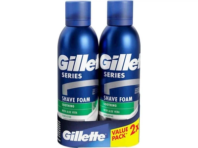 Піна для гоління GILLETTE 200мл Піна д/г Заспокійлива Series 200мл 1+1 для чоловіків
