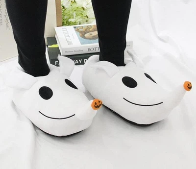 Тапочки Кігурумі іграшки Kigurumi Жах перед Різдвом Собака-привид Зеро домашні плюшеві Чоловічі Білий 36-43 (М753056)