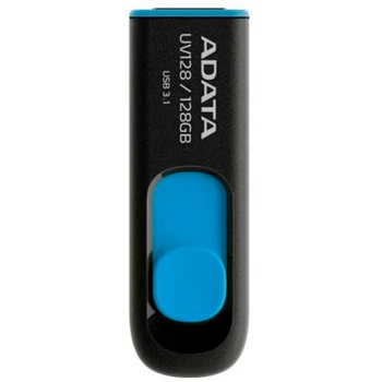 Флеш пам‘ять ADATA UV128 128Gb USB3.2 накопичувач/флешка Чорний-Синій
