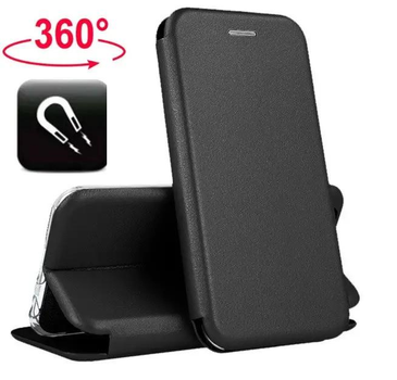 Чохол книжка для Xiaomi Redmi 9 магніт tpu Premium black