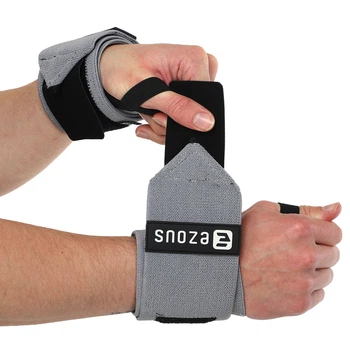 Бинты кистевые для жима EZOUS STRENGTH WRIST WRAPS Фиолетовый (65х8см / 2 шт) (C-04)