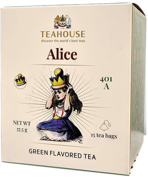 Чай Teahouse Прямуй за білим кроликом Аліса 401 A 2.5 г x 15 пірамідок (4820209845969)