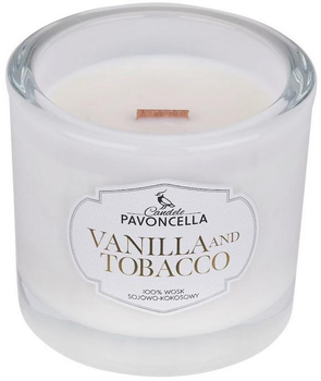 Świeczka sojowa Pavoncella Vanilla and Tabacco Biała 170 g (5905711530530)