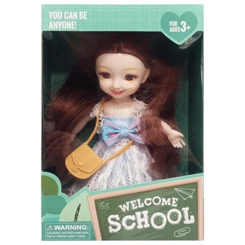 Дитяча лялька "Welcome School" YL605-7/9/10 з сумочкою (Синій)