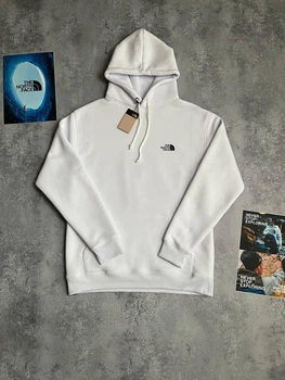 Худі унісекс з малюнком гори Фудзіяма the north face розмір L білого кольору
