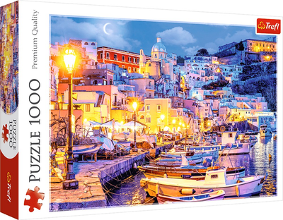 Puzzle Trefl Wyspa Procida nocą Włochy Premium Quality 1000 elementów (5900511107944)