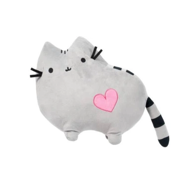 М'яка іграшка подушка кіт Пушин Pusheen LITZY сірий 35см