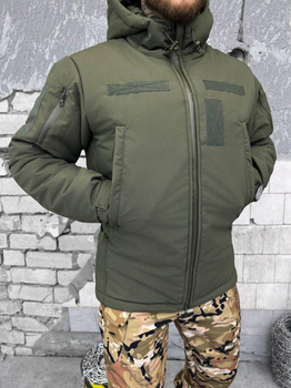 Зимняя тактическая куртка с утеплителем и подкладкой Omni-Heat Softshell Olive M