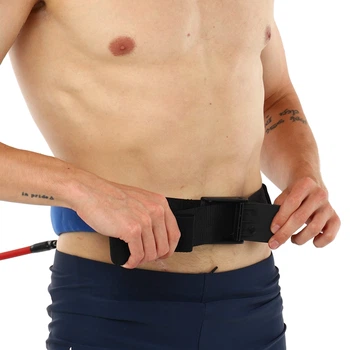 Поясний тренажер для плавання SP-Planeta SAFETY CORD WITH BELT (нейлон, латекс, поліпропілен, довжина - 6,5 м, діаметр від 1-1,2 см) (PL-3035)