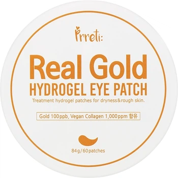 Гідрогелеві патчі із золотом для зони навколо очей - Prreti Real Gold Hydrogel Eye Patch 30шт (1246156-26331459)